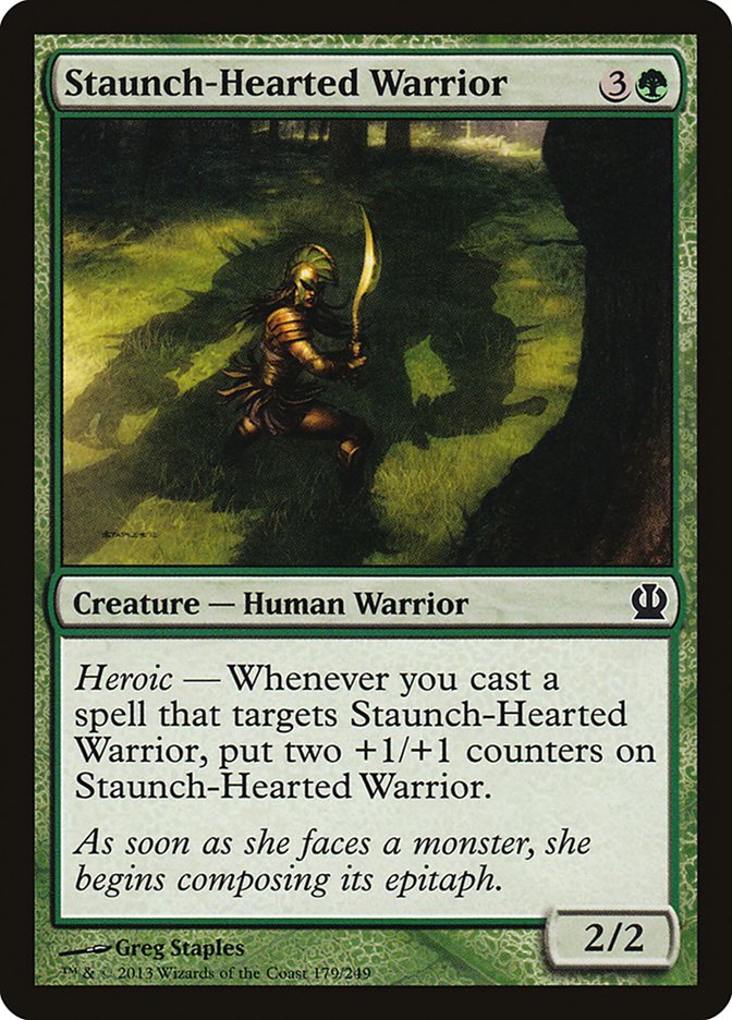 Staunch-Hearted Warrior [Theros] (THS 179)