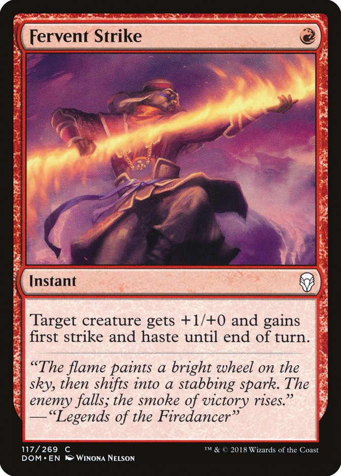 Fervent Strike [Dominaria] (DOM 117)