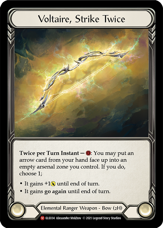 Voltaire, Strike Twice [ELE034] 1st Edition Cold Foil