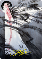 Tendrils of Agony Art Card (Gold-Stamped Signature) [Strixhaven: School of Mages Art Series] (ASTX 73)