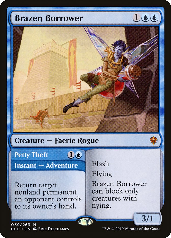 Brazen Borrower // Petty Theft [Throne of Eldraine] (ELD 39)