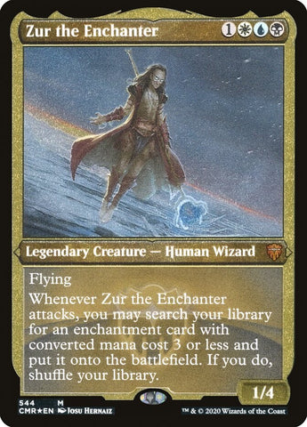 Zur the Enchanter [Commander Legends Etched] (PCMR 544)