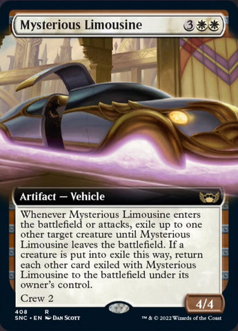 Mysterious Limousine (Extended Art) [Streets of New Capenna] (SNC 408)