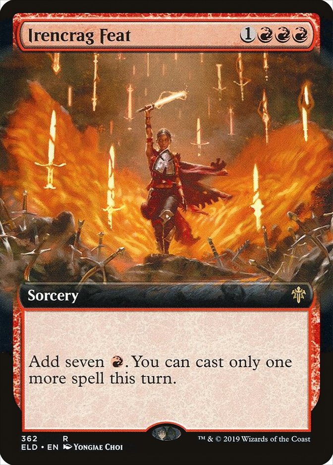 Irencrag Feat (Extended Art) [Throne of Eldraine] (ELD 362)