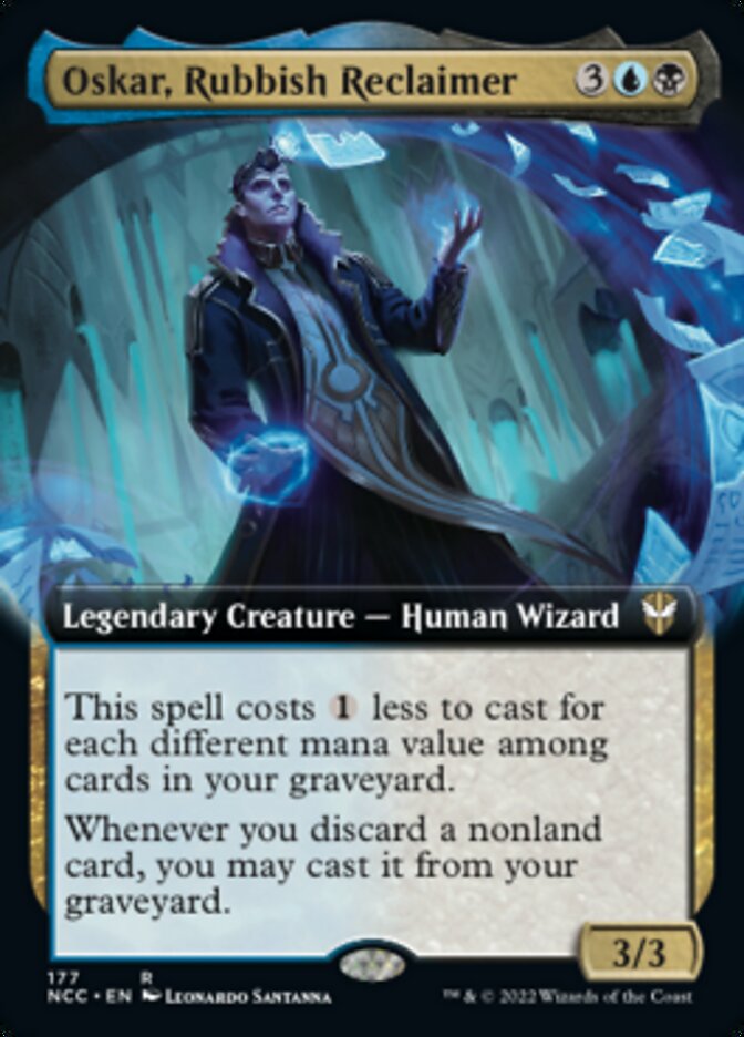 Oskar, Rubbish Reclaimer (Extended Art) [Streets of New Capenna Commander] (NCC 177)