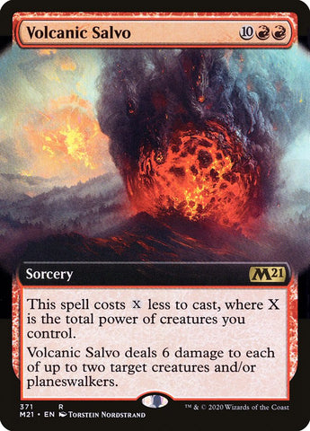 Volcanic Salvo (Extended Art) [Core Set 2021] (M21 371)