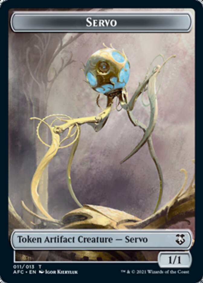 Servo // Zombie Double-sided Token [Dungeons & Dragons: Adventures in the Forgotten Realms Commander Tokens] (TAFC 11)