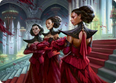 Olivia's Attendants Art Card [Innistrad: Crimson Vow Art Series] (AVOW 47)