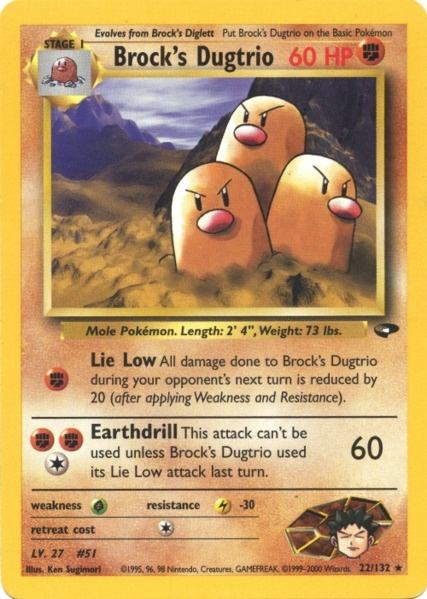 Brock's Dugtrio (22/132) [Gym Challenge]