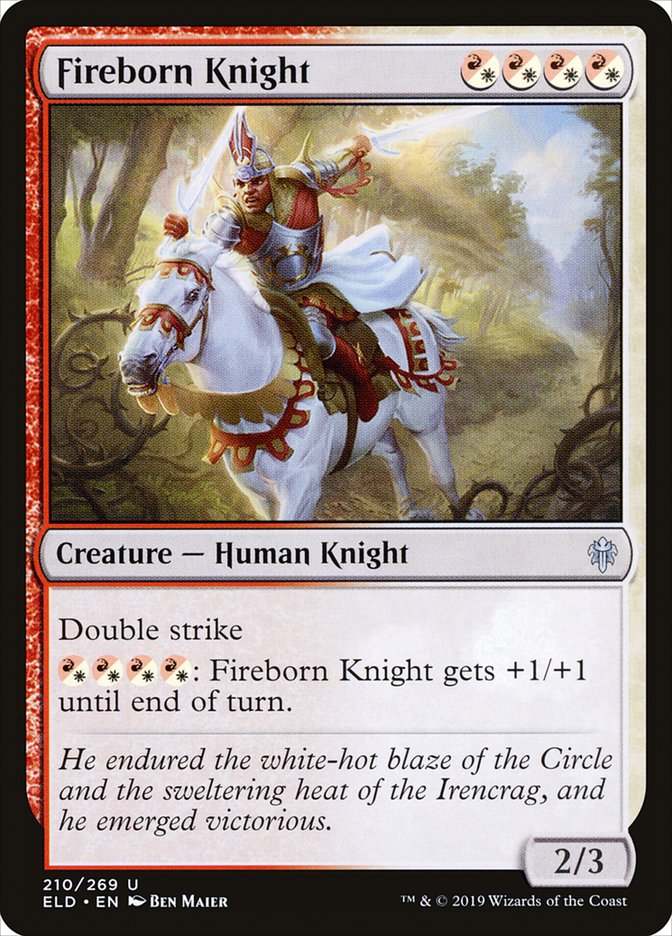 Fireborn Knight [Throne of Eldraine] (ELD 210)