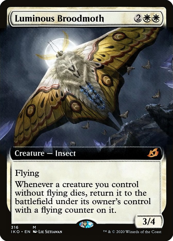 Luminous Broodmoth (Extended Art) [Ikoria: Lair of Behemoths] (IKO 316)