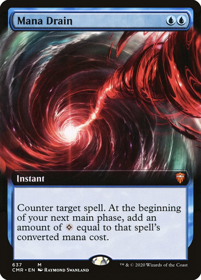 Mana Drain (Extended Art) [Commander Legends] (CMR 637)