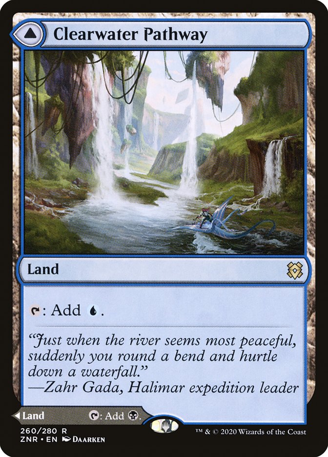 Clearwater Pathway // Murkwater Pathway [Zendikar Rising] (ZNR 260)