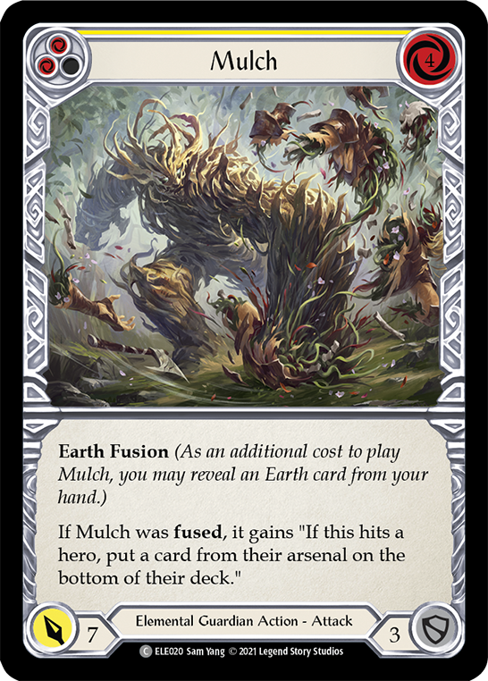 Mulch (Yellow) [ELE020] 1st Edition Rainbow Foil