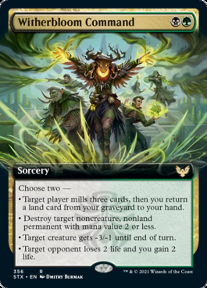 Witherbloom Command (Extended) [Strixhaven: School of Mages] (STX 356)