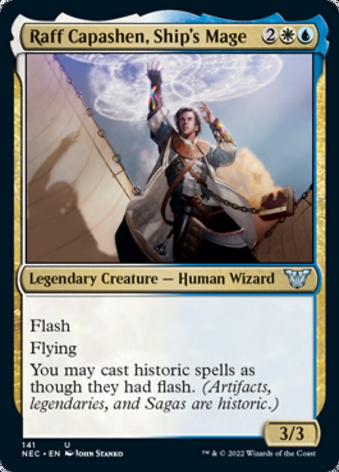 Raff Capashen, Ship's Mage [Kamigawa: Neon Dynasty Commander] (NEC 141)