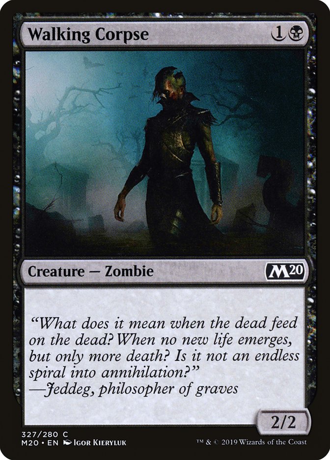 Walking Corpse [Core Set 2020] (M20 327)