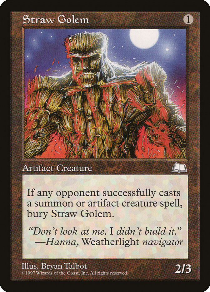 Straw Golem [Weatherlight] (WTH 158)