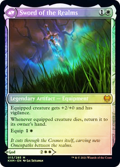 Halvar, God of Battle // Sword of the Realms  [Kaldheim Prerelease Promos] (PKHM 15)