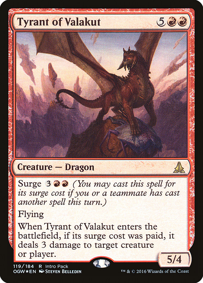 Tyrant of Valakut (Intro Pack) [Oath of the Gatewatch Promos] (POGW 119)