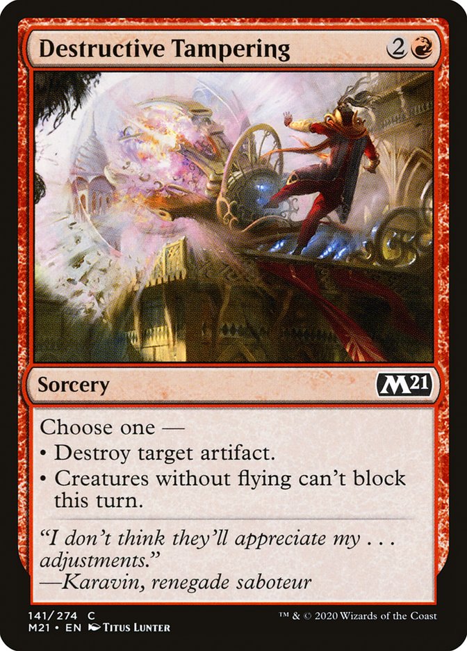 Destructive Tampering [Core Set 2021] (M21 141)