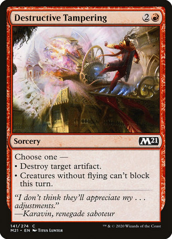 Destructive Tampering [Core Set 2021] (M21 141)
