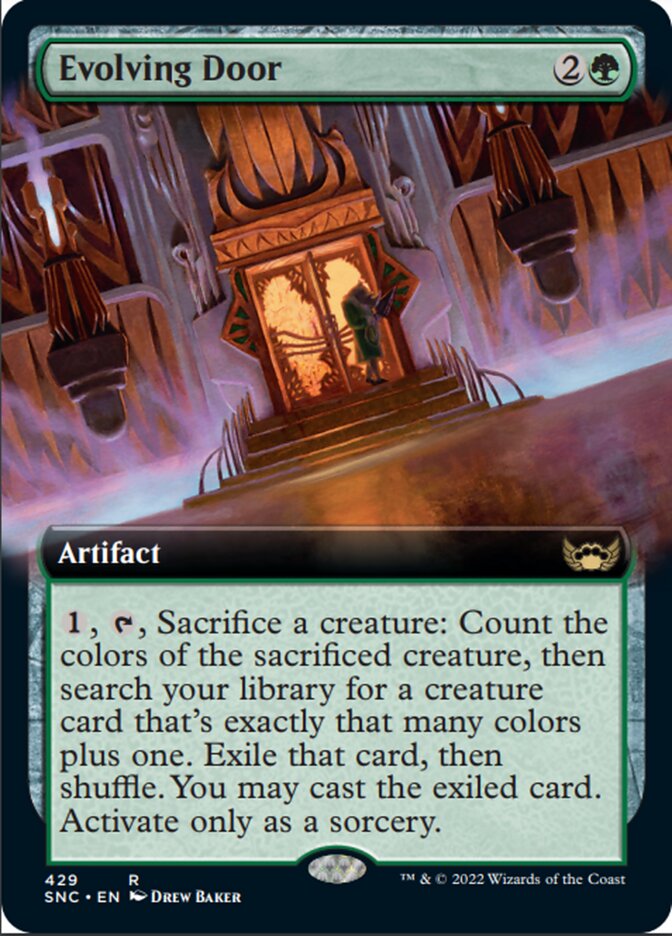 Evolving Door (Extended Art) [Streets of New Capenna] (SNC 429)