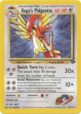 Koga's Pidgeotto (27/132) [Gym Challenge]