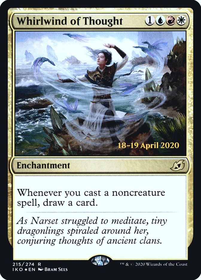 Whirlwind of Thought  [Ikoria: Lair of Behemoths Prerelease Promos] (PIKO 215S)