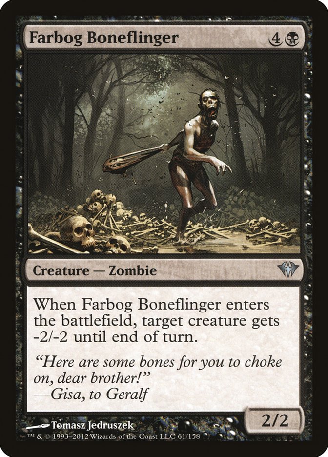 Farbog Boneflinger [Dark Ascension] (DKA 61)