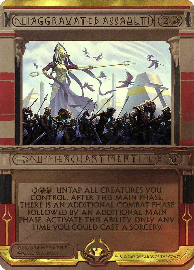 Aggravated Assault (Invocation) [Amonkhet Invocations] (MP2 25)