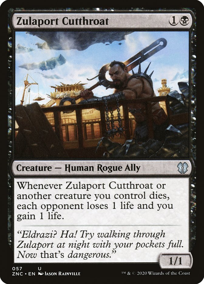 Zulaport Cutthroat [Zendikar Rising Commander] (ZNC 57)