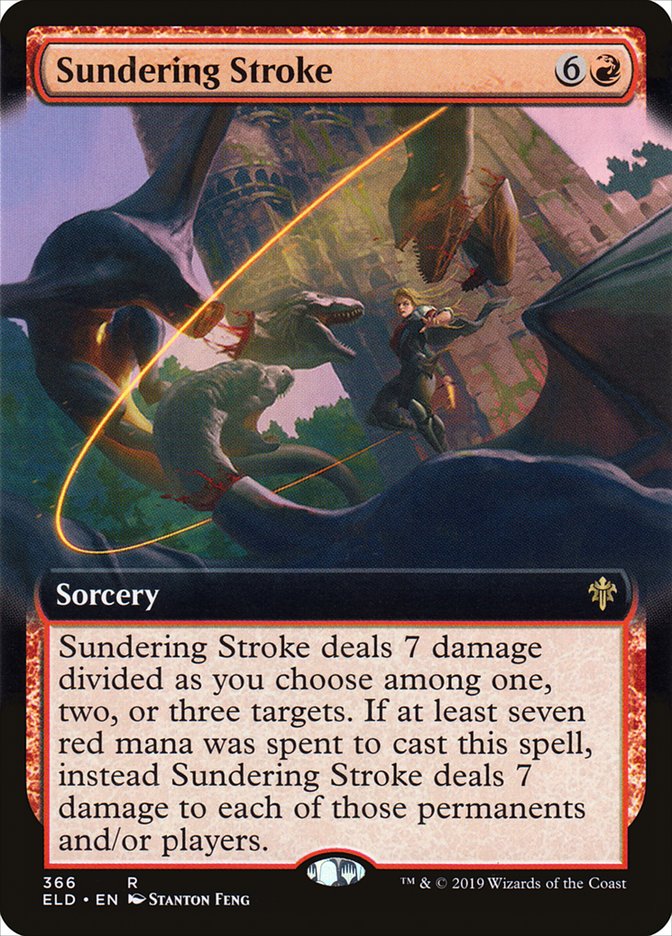 Sundering Stroke (Extended Art) [Throne of Eldraine] (ELD 366)