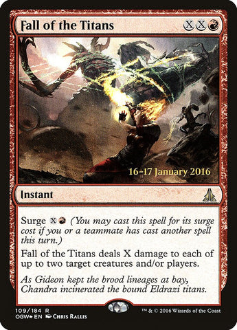Fall of the Titans (Prerelease) [Oath of the Gatewatch Prerelease Promos] (POGW 109S)