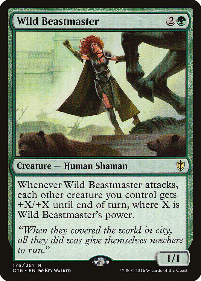 Wild Beastmaster [Commander 2016] (C16 176)