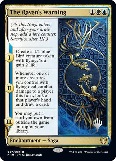 The Raven's Warning [Kaldheim Promo Pack] (PKHM 227)