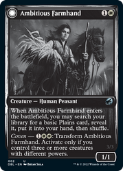 Ambitious Farmhand // Seasoned Cathar [Innistrad: Double Feature] (DBL 2)