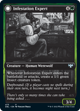 Infestation Expert // Infested Werewolf [Innistrad: Double Feature] (DBL 473)