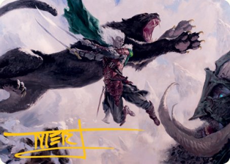Drizzt Do'Urden Art Card (Gold-Stamped Signature) [Dungeons & Dragons: Adventures in the Forgotten Realms Art Series] (AAFR 52)