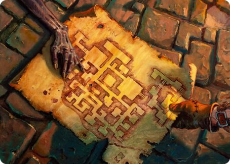 Dungeon Map Art Card [Dungeons & Dragons: Adventures in the Forgotten Realms Art Series] (AAFR 57)