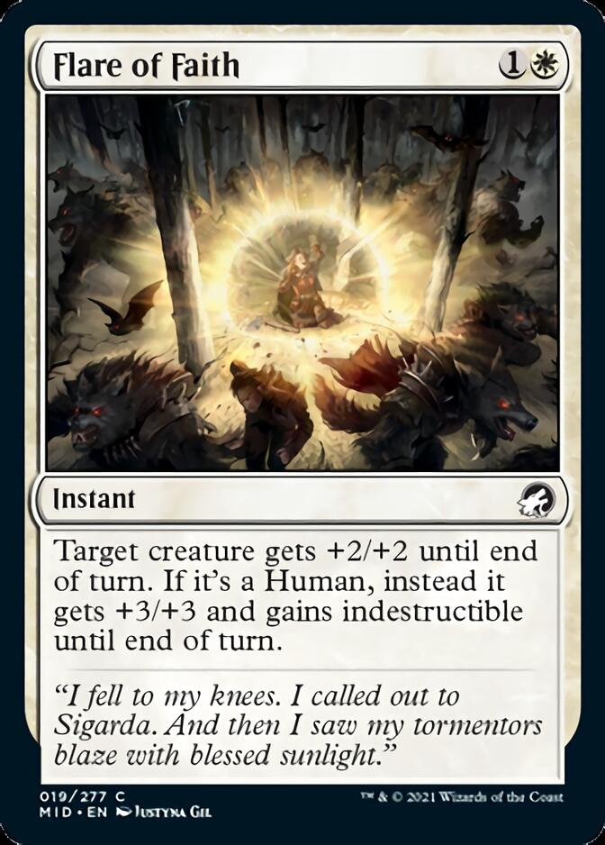 Flare of Faith [Innistrad: Midnight Hunt] (MID 19)