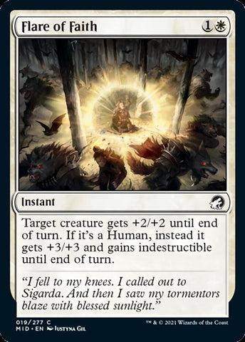 Flare of Faith [Innistrad: Midnight Hunt] (MID 19)