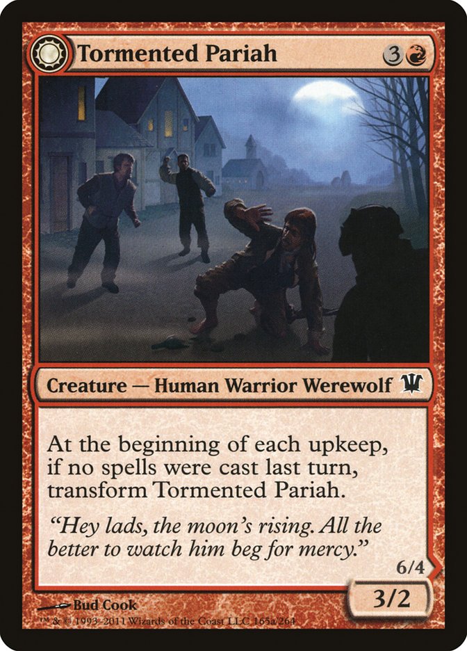 Tormented Pariah // Rampaging Werewolf [Innistrad] (ISD 165)