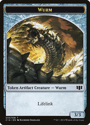 Wurm (033/036) // Goat Double-sided Token [Commander 2014 Tokens] (TC14 33)