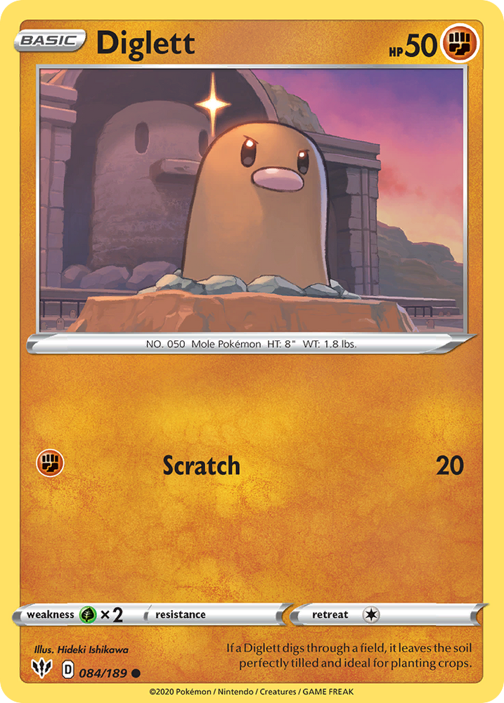 Diglett (84/189) [Sword & Shield: Darkness Ablaze]