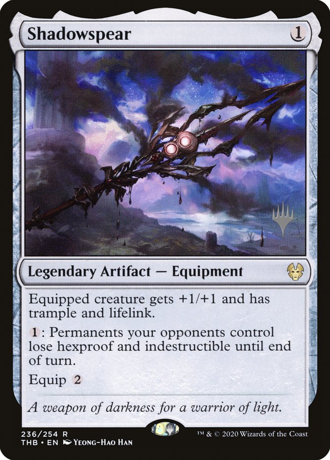 Shadowspear (Promo Pack) [Theros Beyond Death Promos] (PTHB 236P)