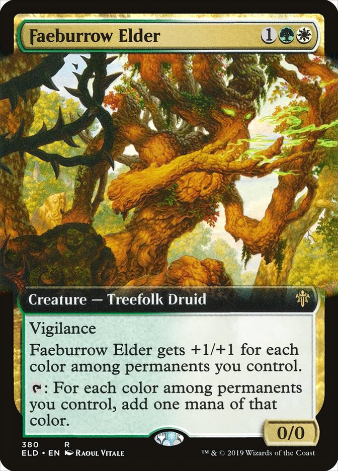 Faeburrow Elder (Extended Art) [Throne of Eldraine] (ELD 380)