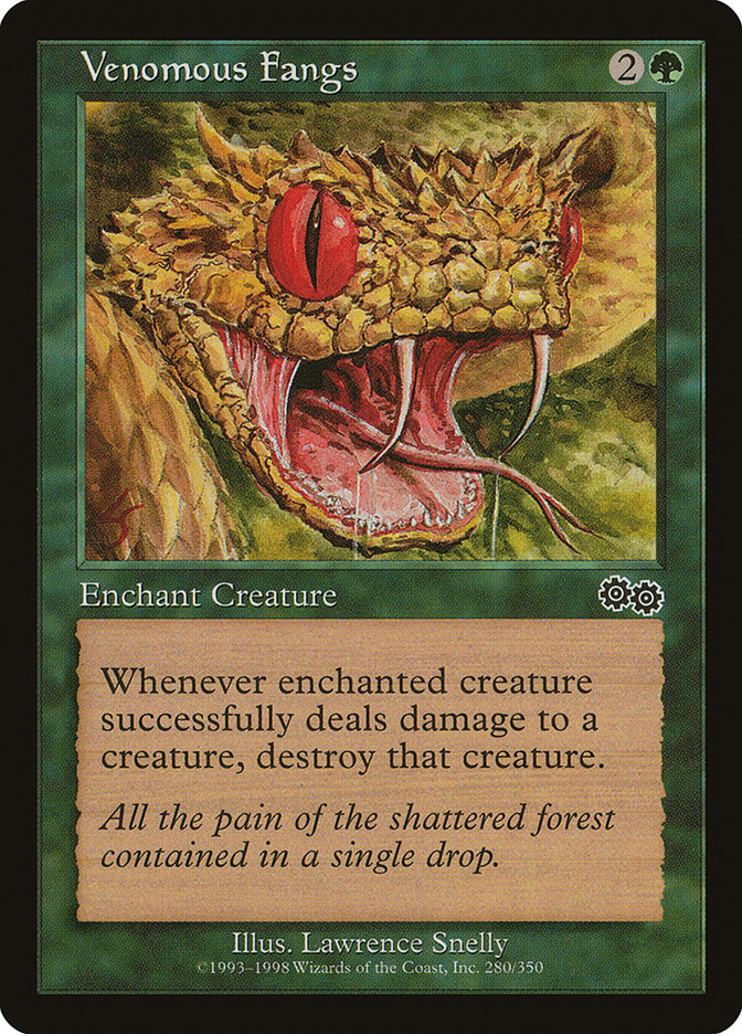Venomous Fangs [Urza's Saga] (USG 280)