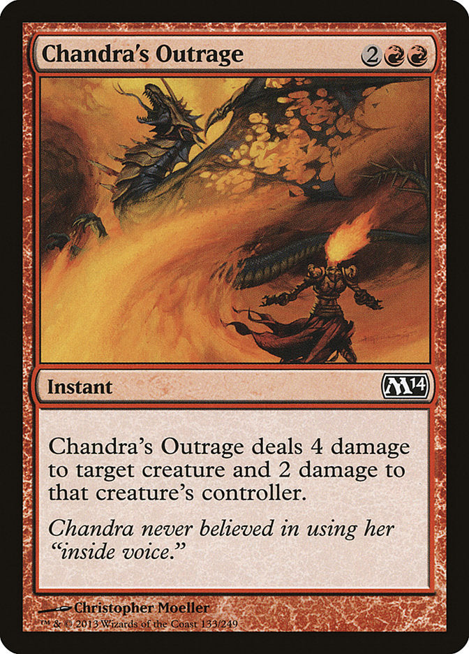 Chandra's Outrage [Magic 2014] (M14 133)