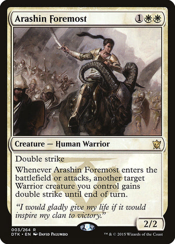 Arashin Foremost [Dragons of Tarkir] (DTK 3)